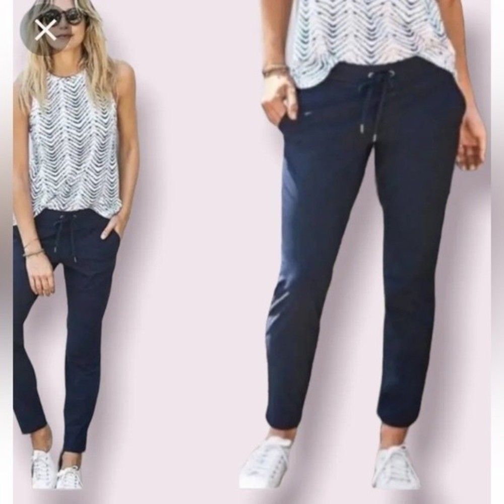 Athleta Midtown Women’s Ankle Pants Joggers Navy Blue Size 4 NWOT $99